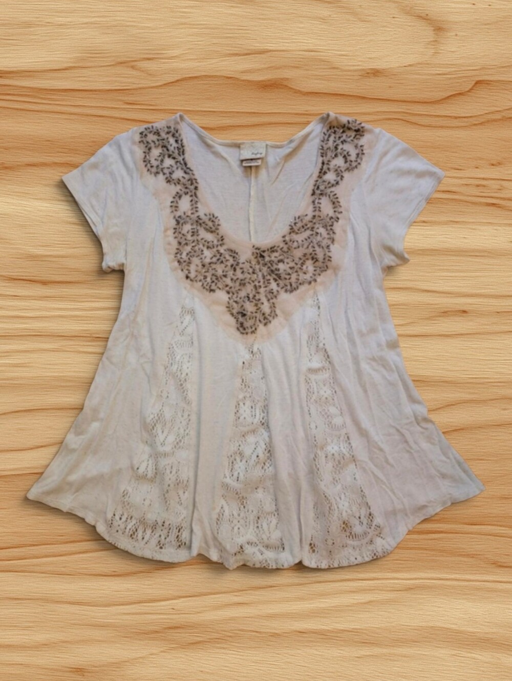 Daytrip Dreamy Beaded Crochet Blouse